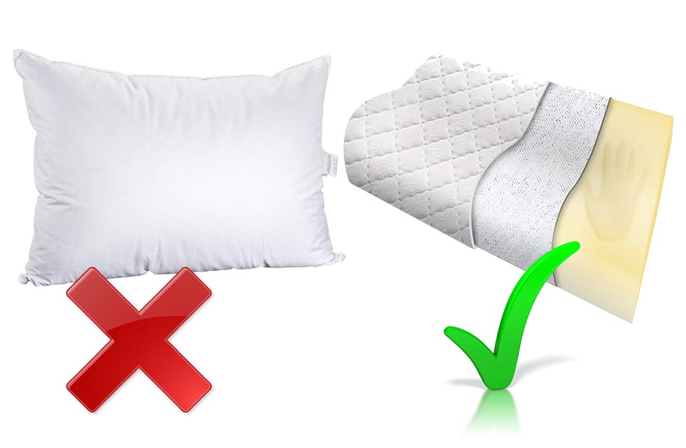 Как сделать подушку для позвоночника